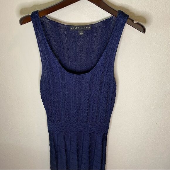 Ralph Lauren Black Label Navy Silk Dress - Picture 5 of 7